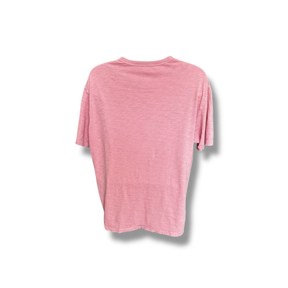 American Eagle Standard Fit Men's Short Sleeve Slub Cotton Pink T-shirt Size XL - Picture 3 of 6